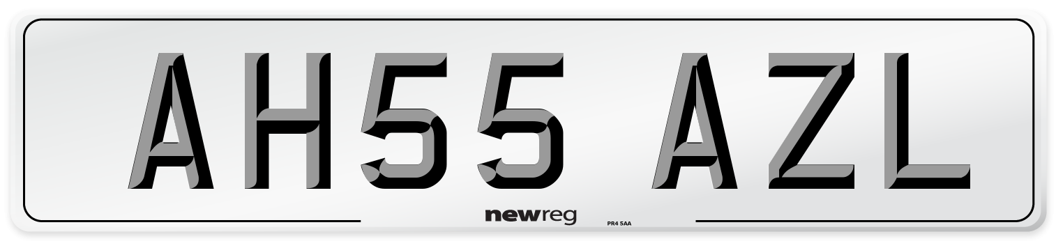 AH55 AZL Number Plate from New Reg